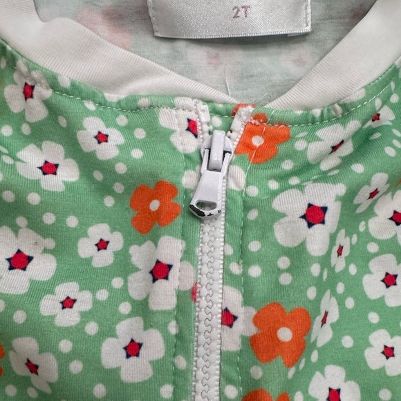 Cecil & Lou Floral Pajamas Onesie Zip - Picture 2 of 7
